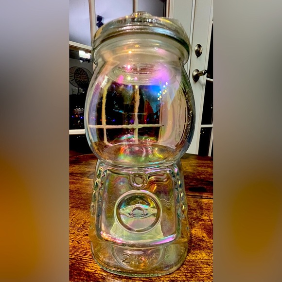 Iridescent glass gumball machine style jar for Target - Picture 1 of 16